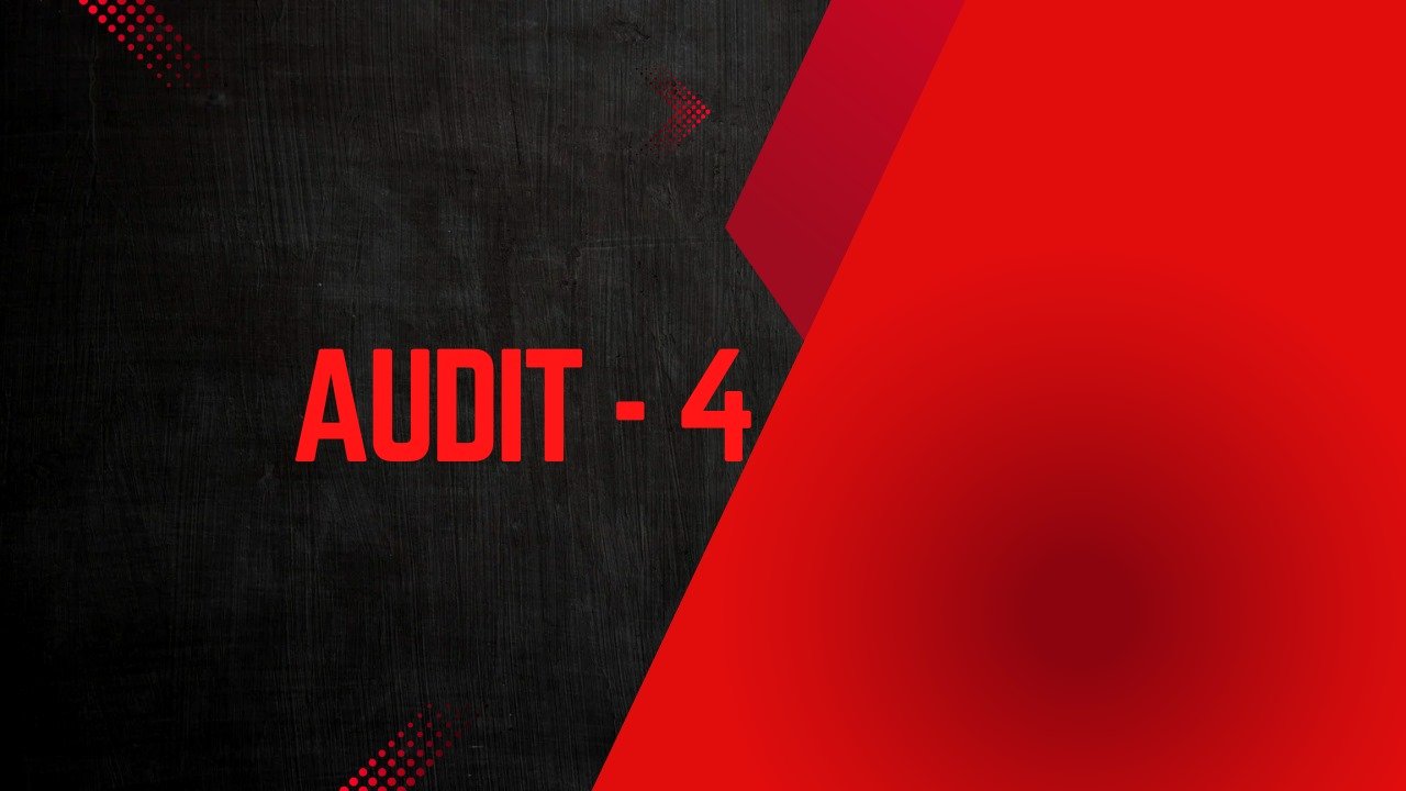 AUDIT - 4